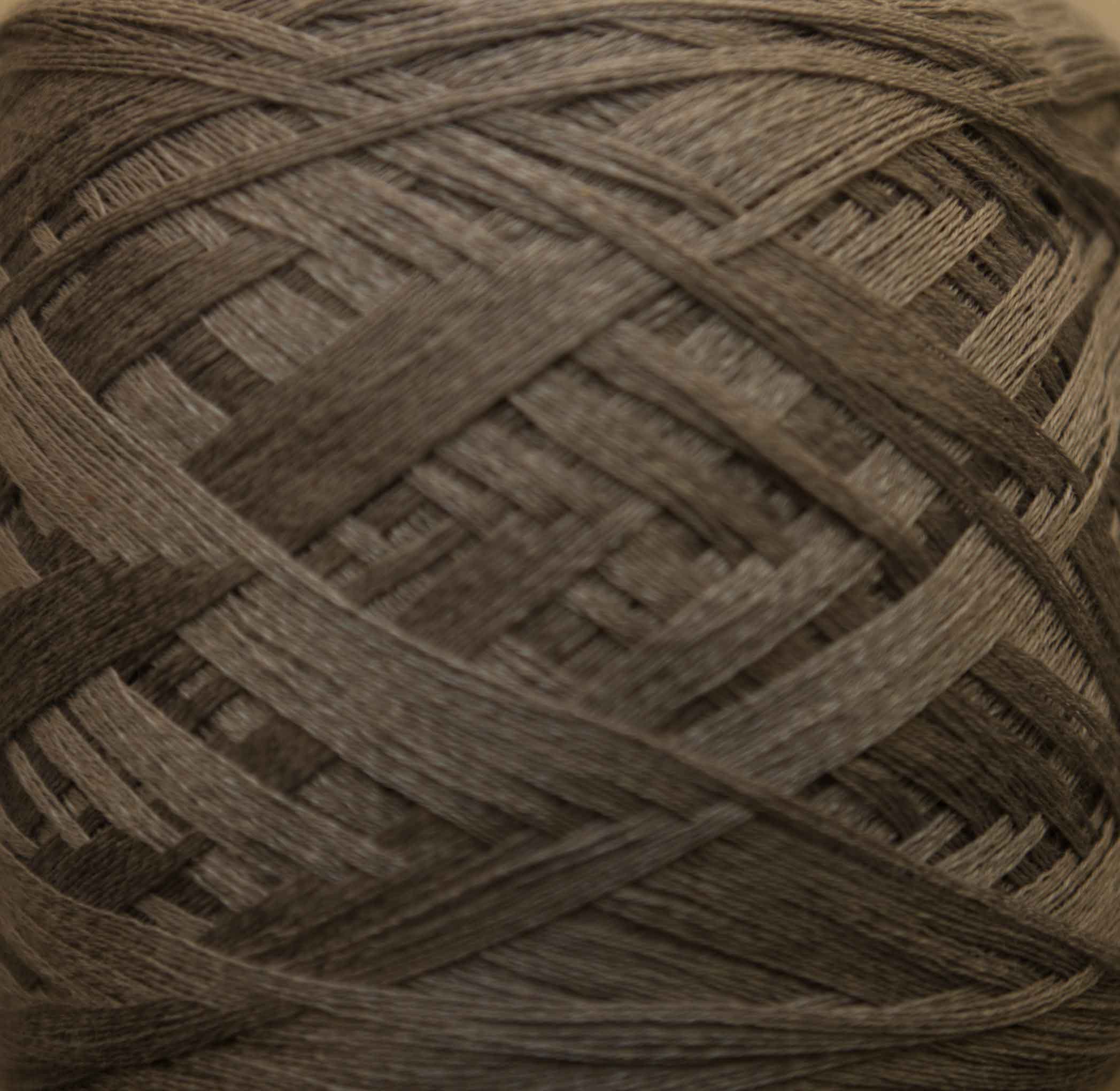 Silk yarn, brown