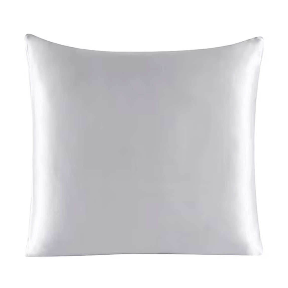 Mulberry silk Euro sham square pillowcase, silver